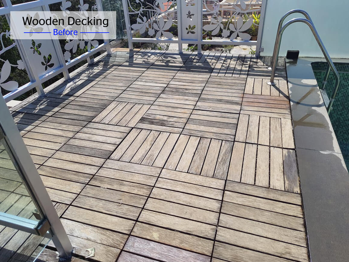 Wooden Decking Before